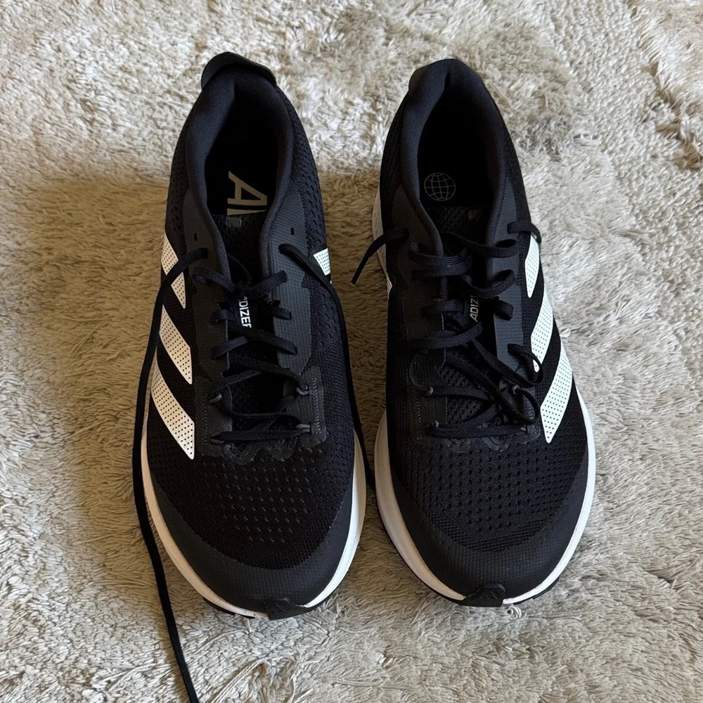 Adidas Lightstrike Pro Black and White Men’s Athletic Sneakers - Picture 1 of 5
